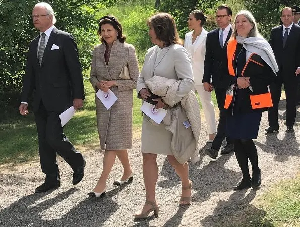 Queen Silvia, Crown Princess Victoria and Prince Daniel attended the inauguration of the 2004 Indian Ocean Tsunami Memorial at Royal Park