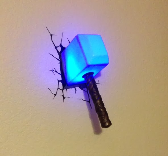 Million Posts Thor Hammer 3d Deco Light Creates A Three