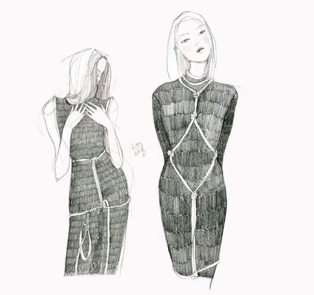 Eilish Macintosh bondage dress illustration