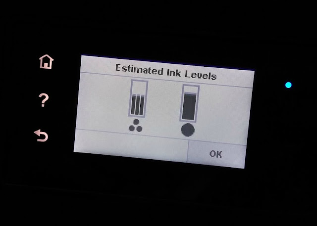 HP Envy 5540 with Instant Ink - Review Ink Display