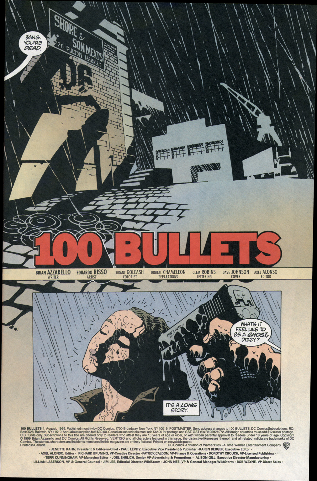 Read online 100 Bullets comic -  Issue #1 - 2