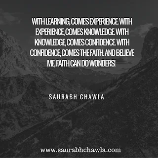 Quotes on faith by saurabh chawla