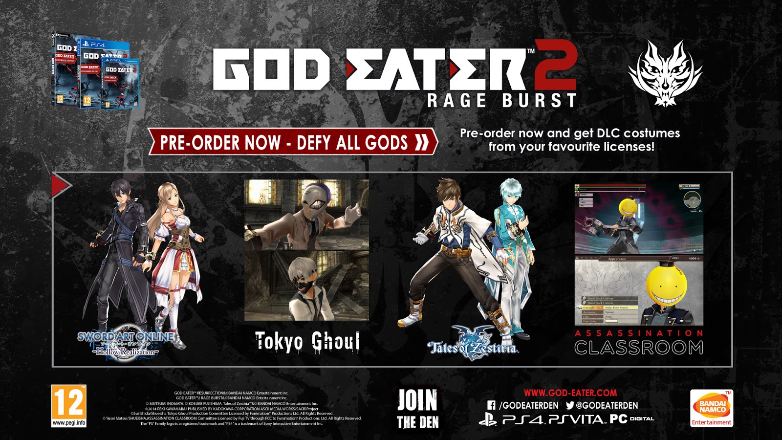 god eater rage burst vita pre order god eater rage burst vita pre order