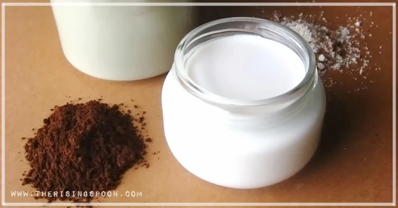 How to Make Homemade Almond Milk Coffee Creamer | www.therisingspoon.com