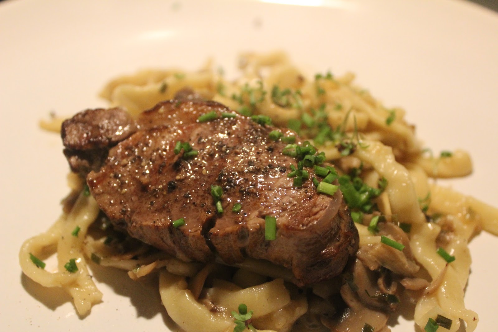 Schweinefilet mit Bandnudeln – glatzkoch.de