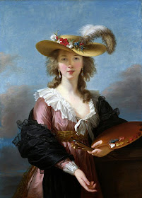 Self-portrait in a Straw Hat by Louise Élisabeth Vigée Le Brun, after 1782