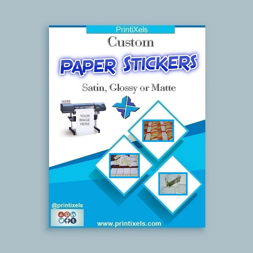 Custom Paper Sticker Labels - Satin, Glossy or Matte