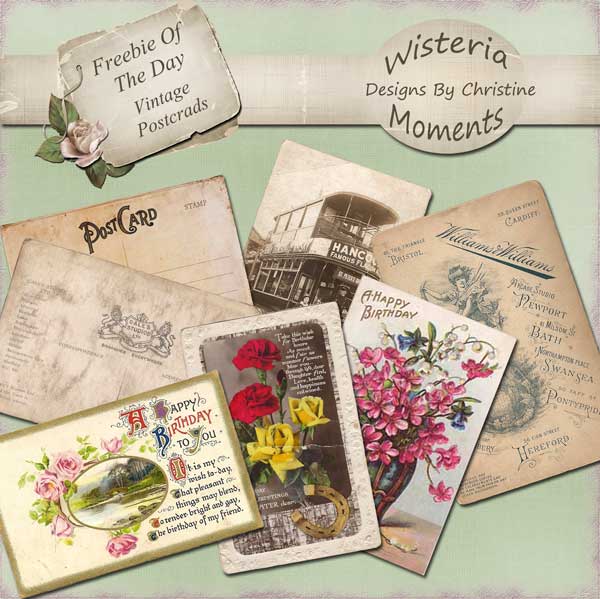 Wisteria Moments Day Fifteen Vintage Postcards