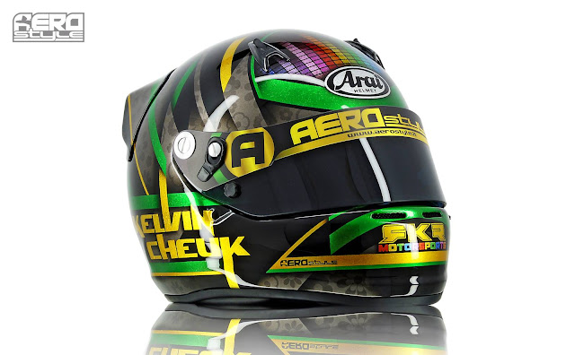 Racing Helmets Garage: Arai SK-6 K.Cheuk 2018 by Aerostyle Aerografie