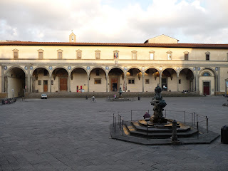 The loggia within Brunelleschi's Ospedale degli Innocenti