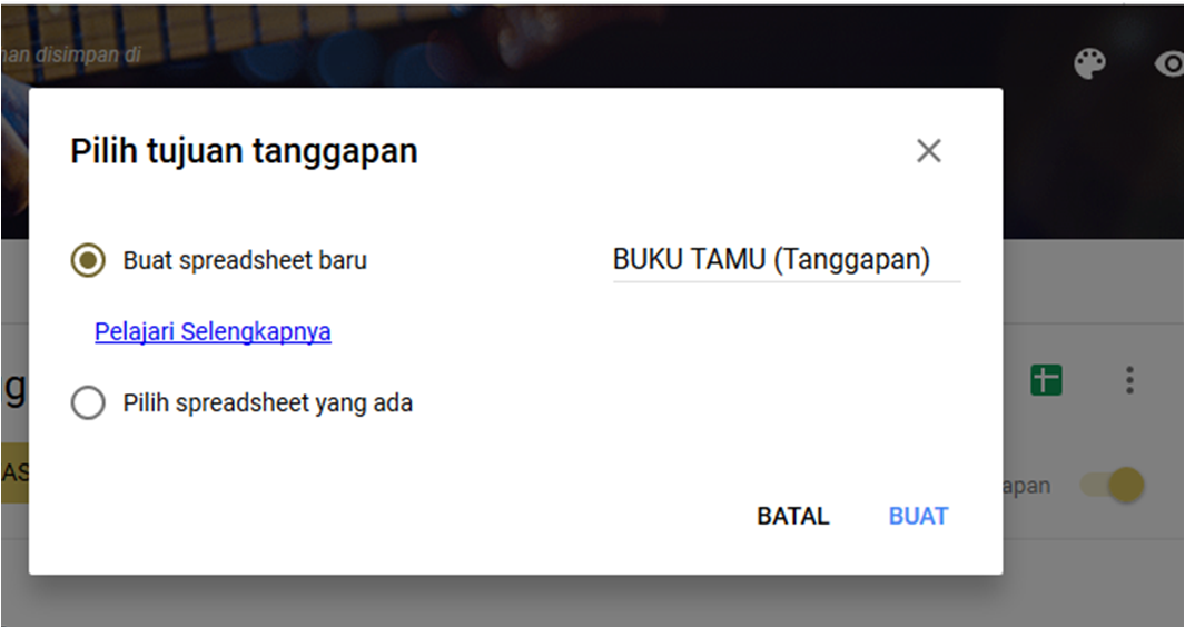 MEMBUAT BUKU TAMU DENGAN MEMANFAATKAN GOOGLE DRIVE