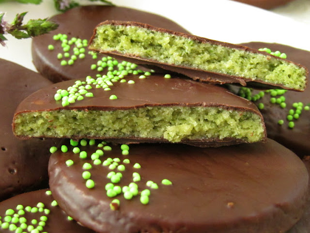 Мятное печенье в шоколаде (Mint cookies in chocolate)