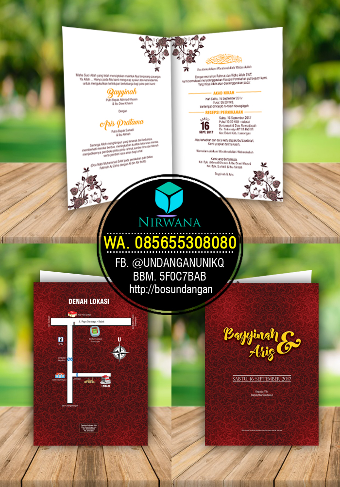 UNDANGAN NIKAH FULL COLOR TERLARIS