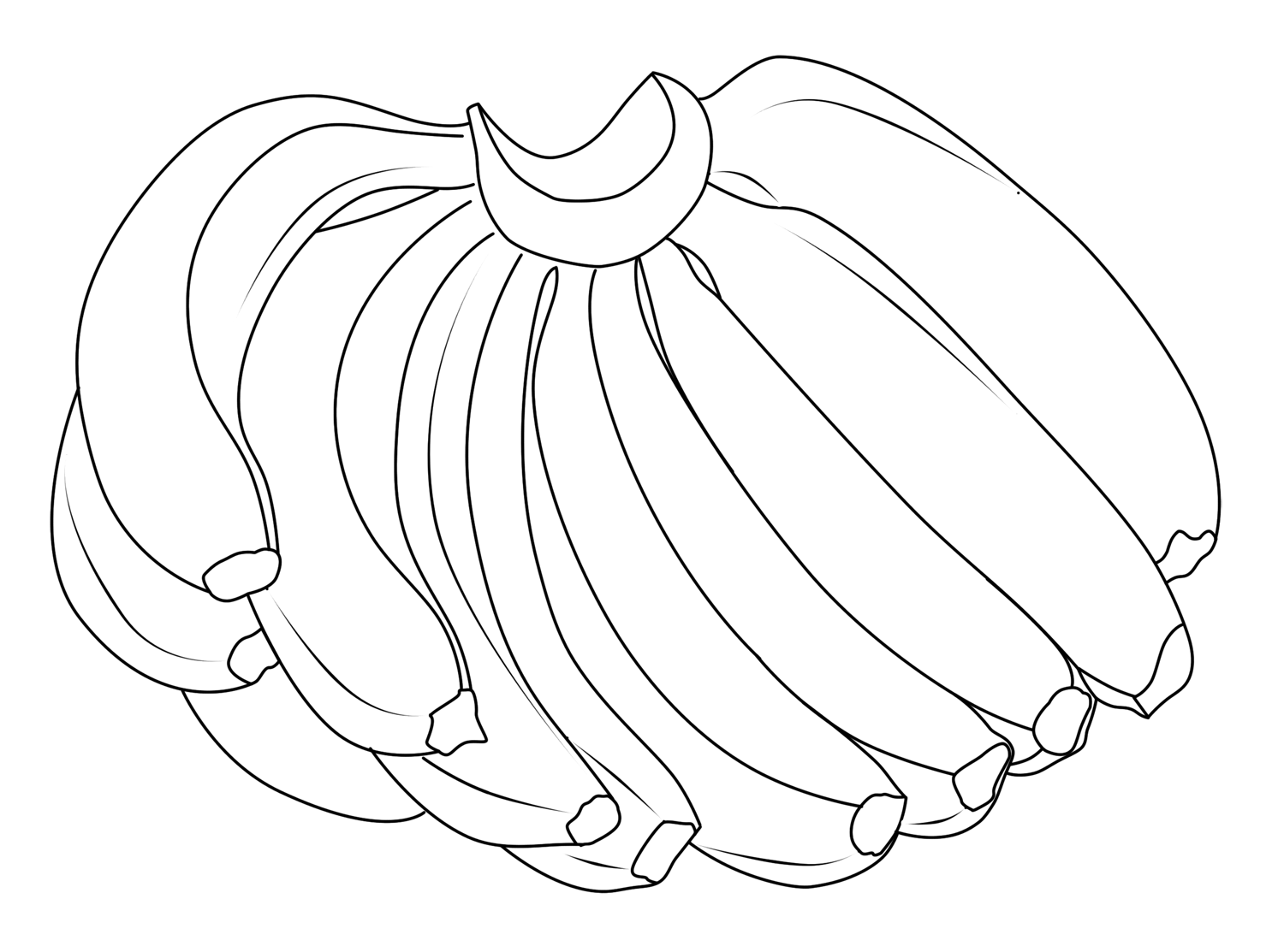 Mewarnai Gambar Buah Buahan Pisang Mewarnai Gambar Buah Buahan Pisang