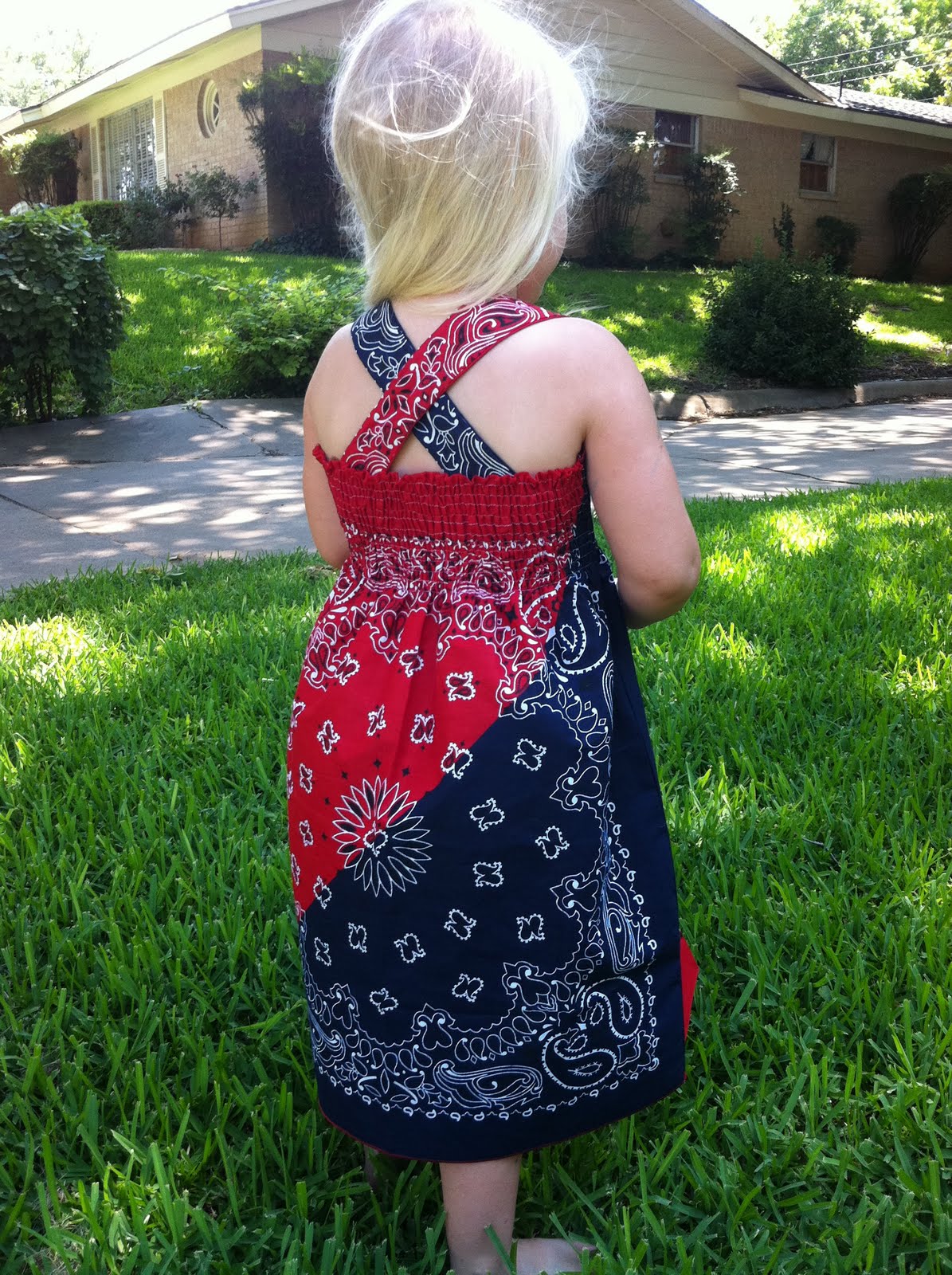 Naptime = Craft time! Quick & Adorable Bandana dress!