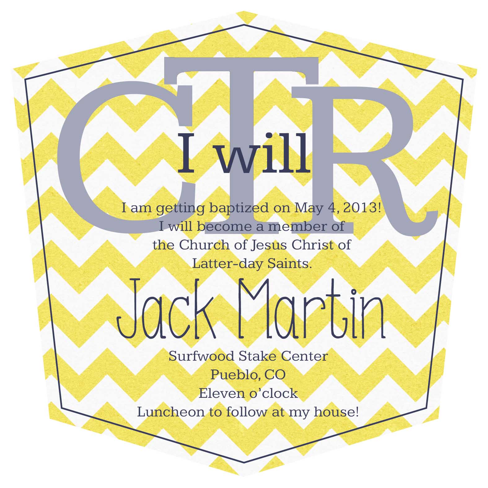 Lds Baptism Announcements Printable