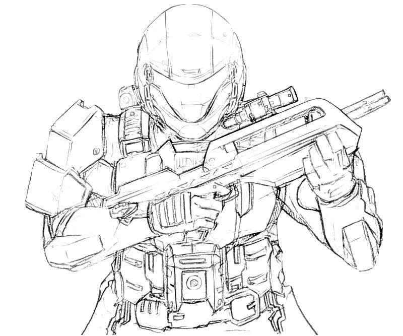 x box halo coloring pages - photo #4