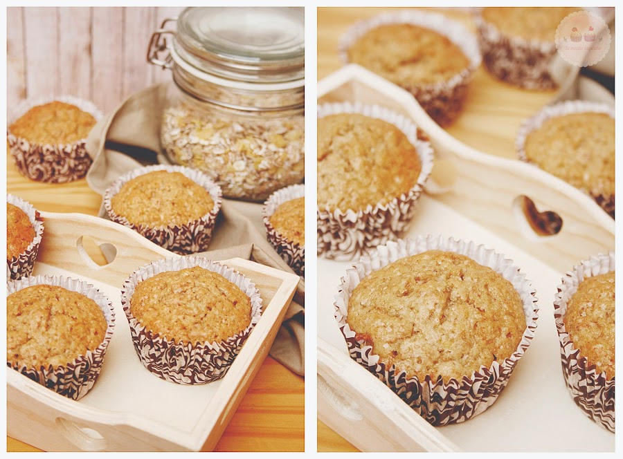 Muffins de Avena muy sanos y ligeros (con productos ecológicos) Ecología