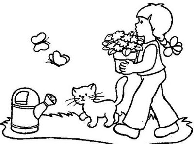 garden coloring pages for kids ~ New House Design