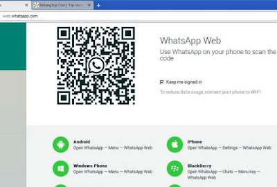 whatsapp web di pc/komputer