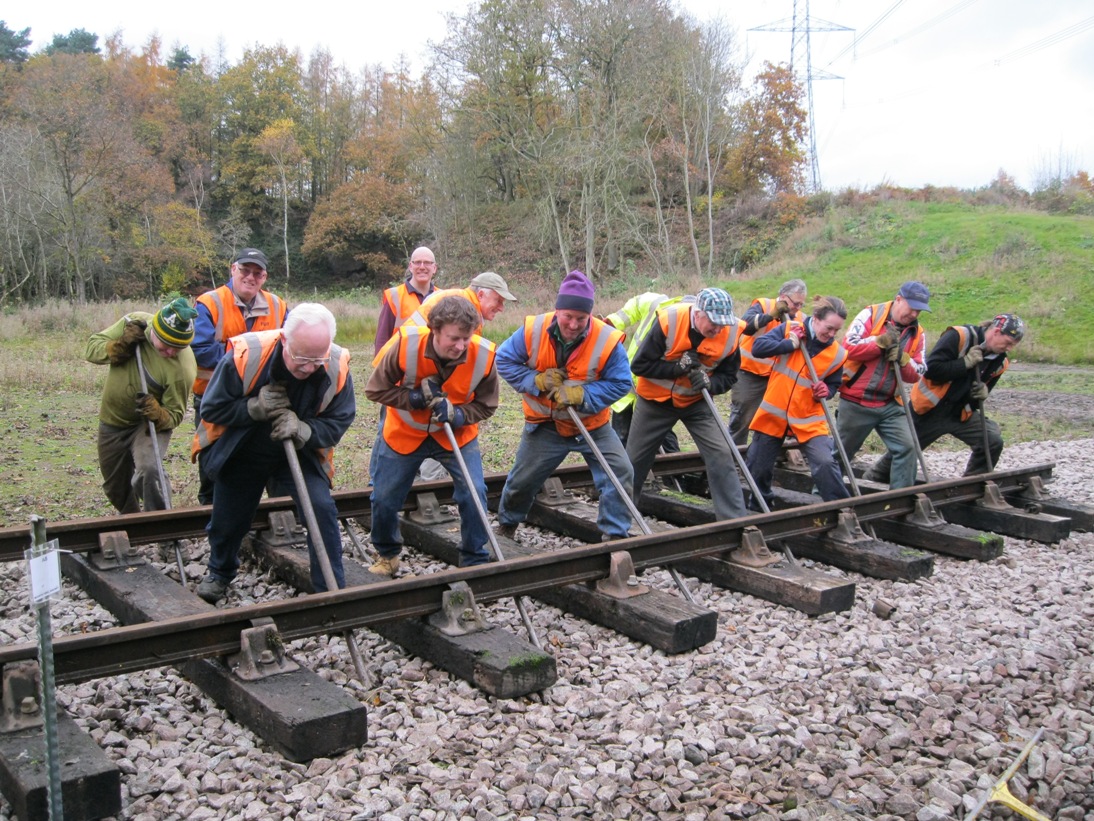 Mountsorrel Railway Track Laying Reaches Nunckley Hill