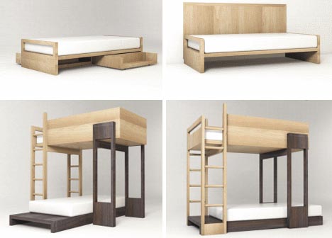 wood bunk bed plans easy