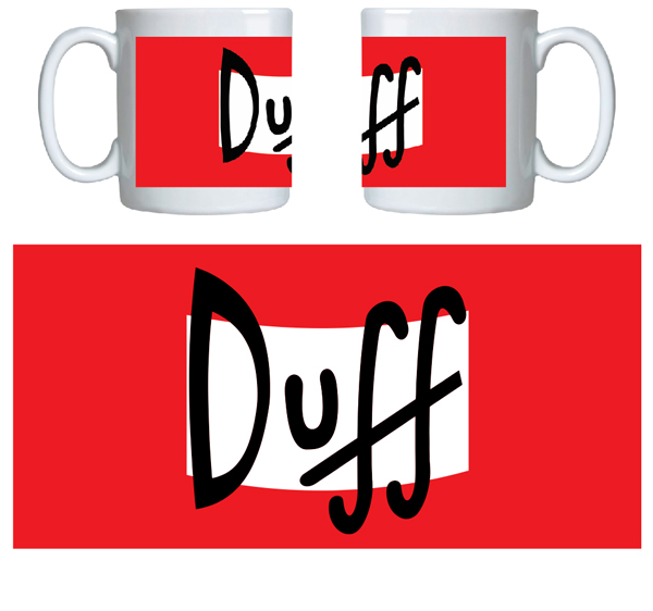 Caneca criativa Duff Caneca criativa Duff