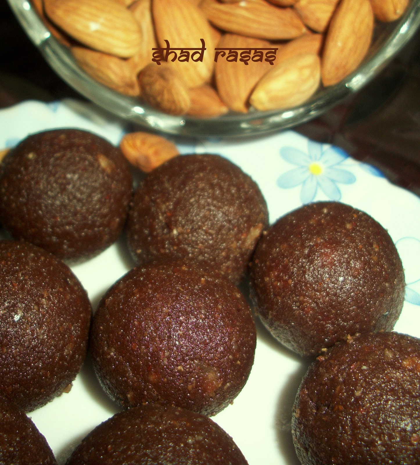 ALMOND CHOCOLATE LADDU Shad Rasas