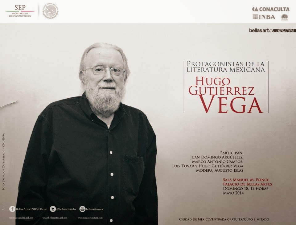 Celebrarán la trayectoria de Hugo Gutiérrez Vega en el Palacio de Bellas Artes
