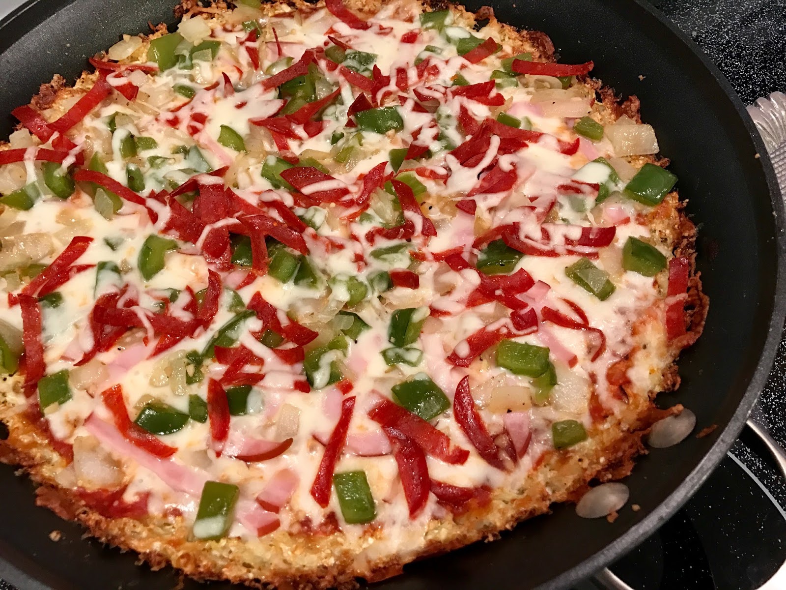 Cooking with Joanna Deep Dish Cauliflower Crust Pizza
