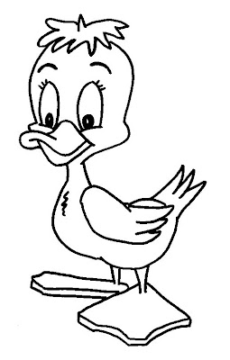 Line Drawing :: Clip Art :: Duck Check :: Diken