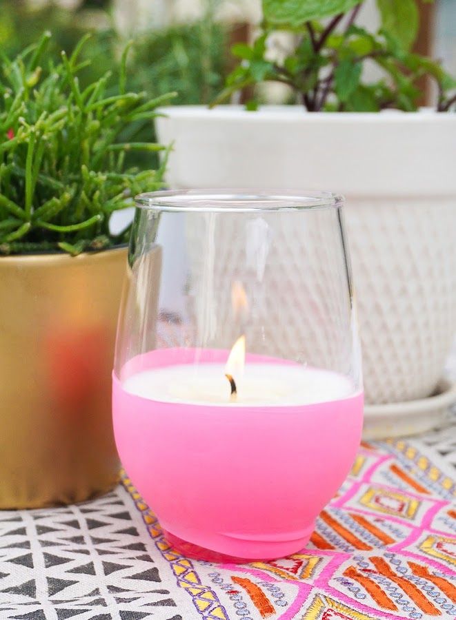 Velas de citronella diy para el verano