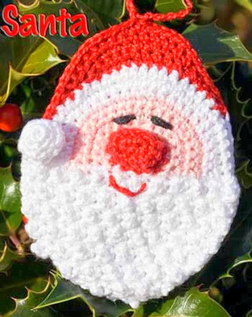 Santa applique Crochet pattern