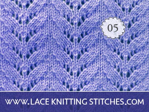 Lace Knitting 05. So Easy! Only six rows to learn for this pretty lace
