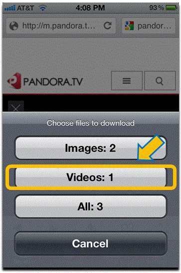 Pandora Tv パンドラtv から動画をiphoneにダウンロード ダウンローダーアプリmediatap 動画ダウンローダーmediatap公式ブログ