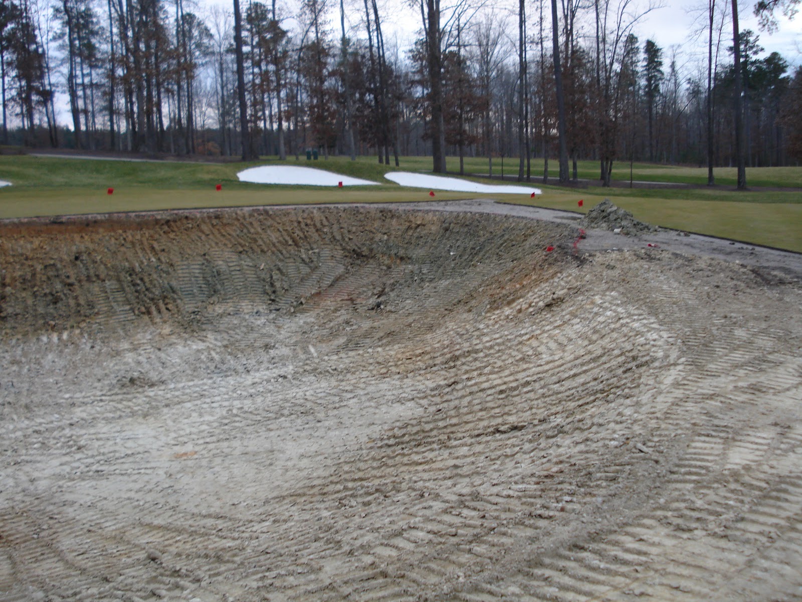 Kinloch Golf Club Golf Course Operations Shaping on 7 Bunker Project