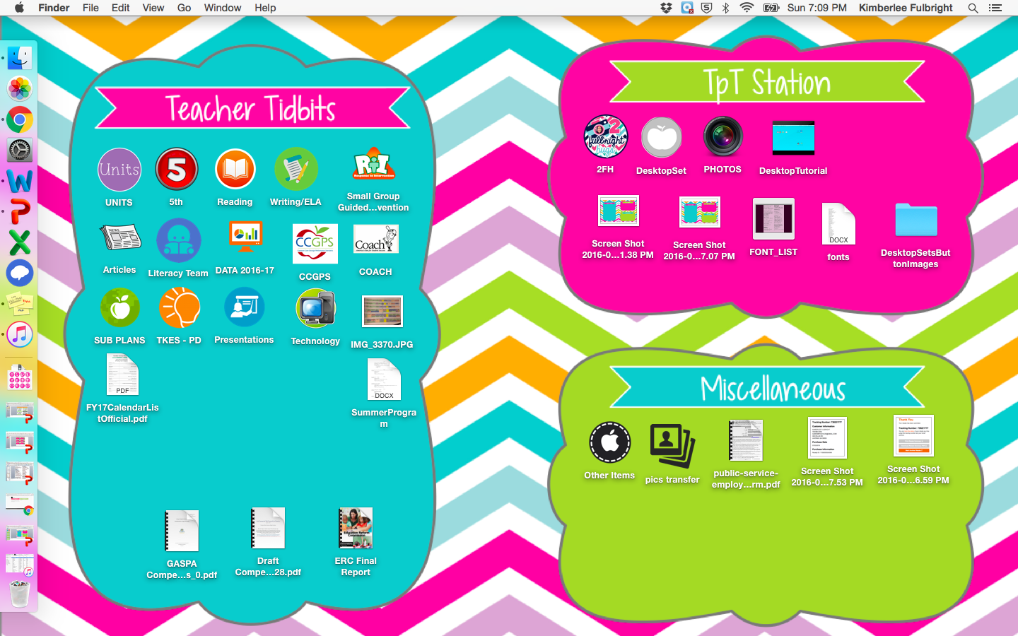 Computer Desktop Organization Set {EDITABLE or Ready to Use} by