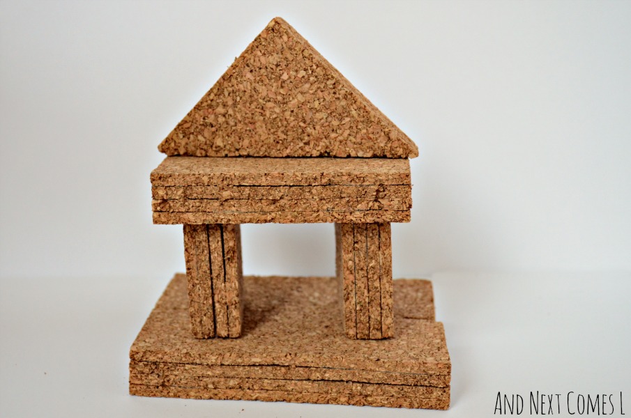 DIY cork building blocks tutorial from And Next Comes L