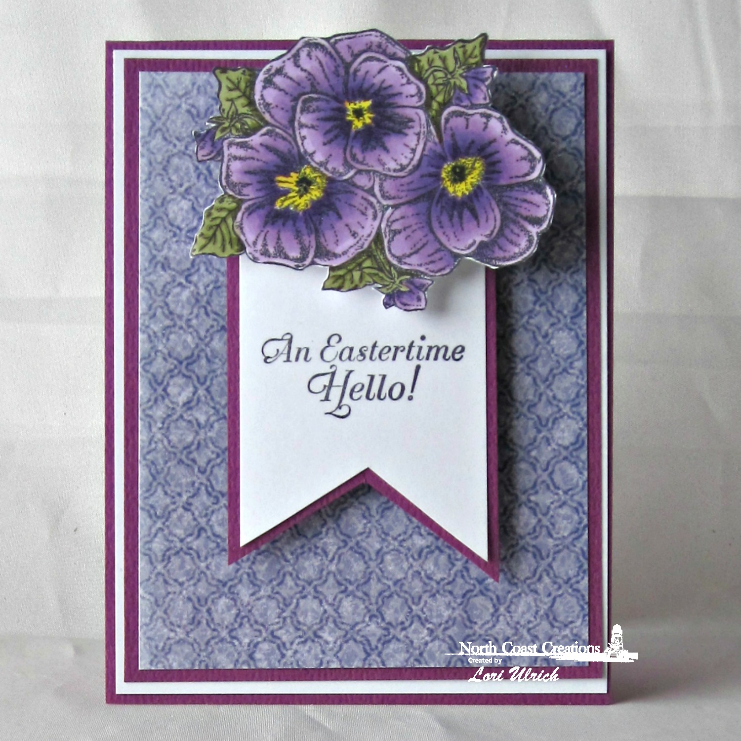 Stamps - North Coast Creations Pansies, ODBD Christian Faith Paper Collection