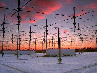 Antenas del proyecto HAARP en Gakona, Alaska.