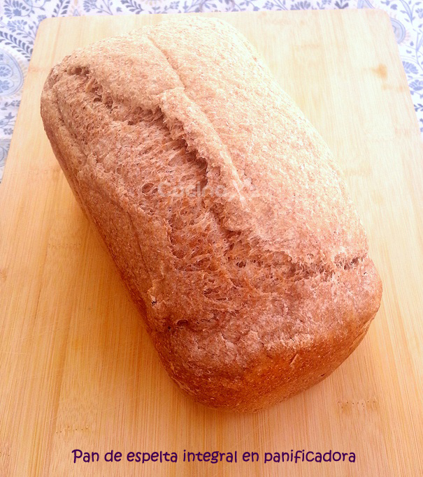 Cocinax2. Las recetas de Laurita. Pan de espelta integral en panificadora