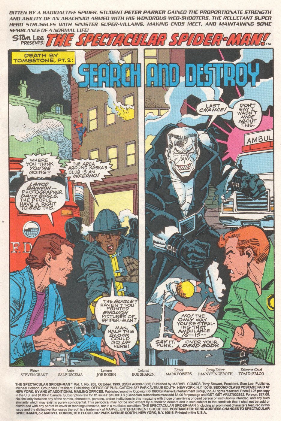 Read online The Spectacular Spider-Man (1976) comic -  Issue #205 - 2