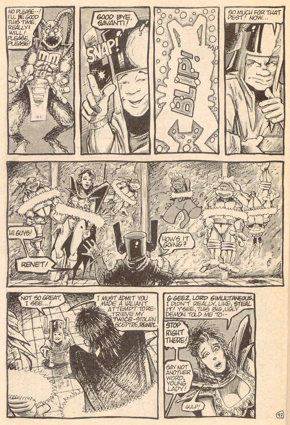 Read online Teenage Mutant Ninja Turtles (1984) comic -  Issue #8 - 44