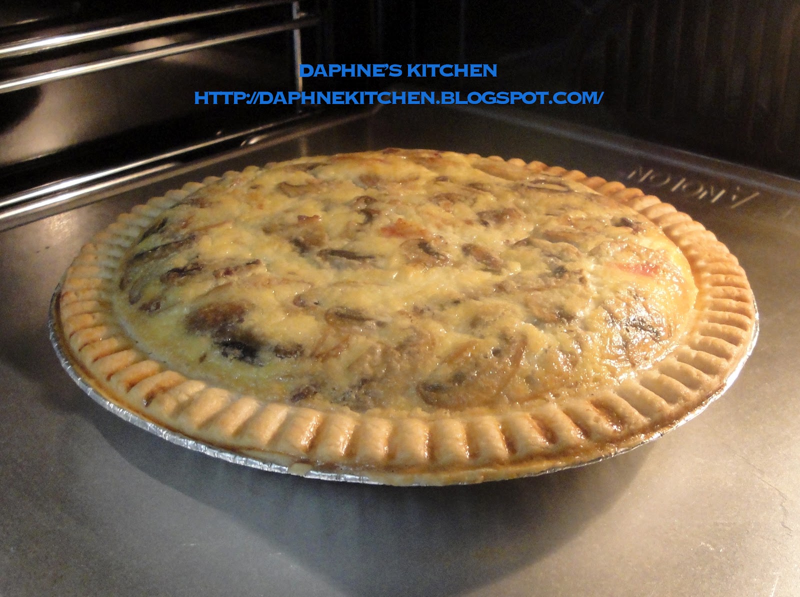 Daphne's Kitchen 7'' Mushroom & Bacon Quiche