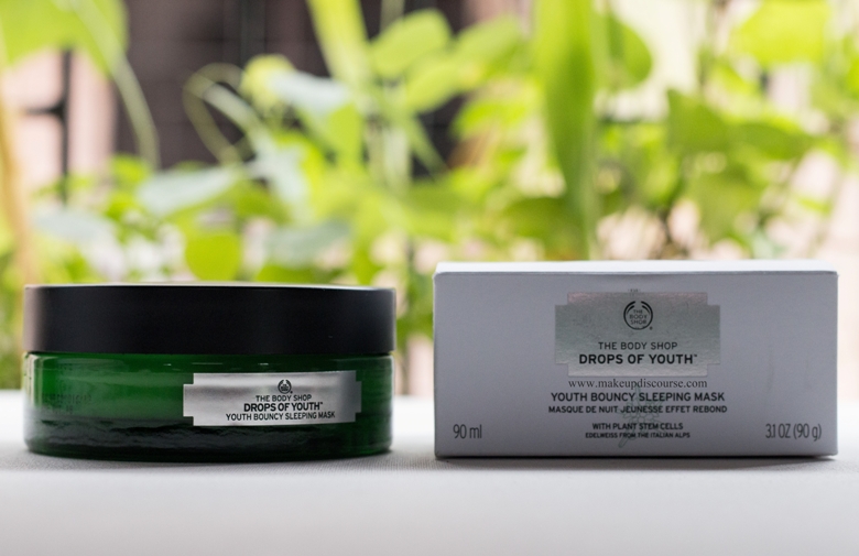Body Shop Drops Youth Bouncy Sleeping Mask Review & Ingredients Analysis | Discourse