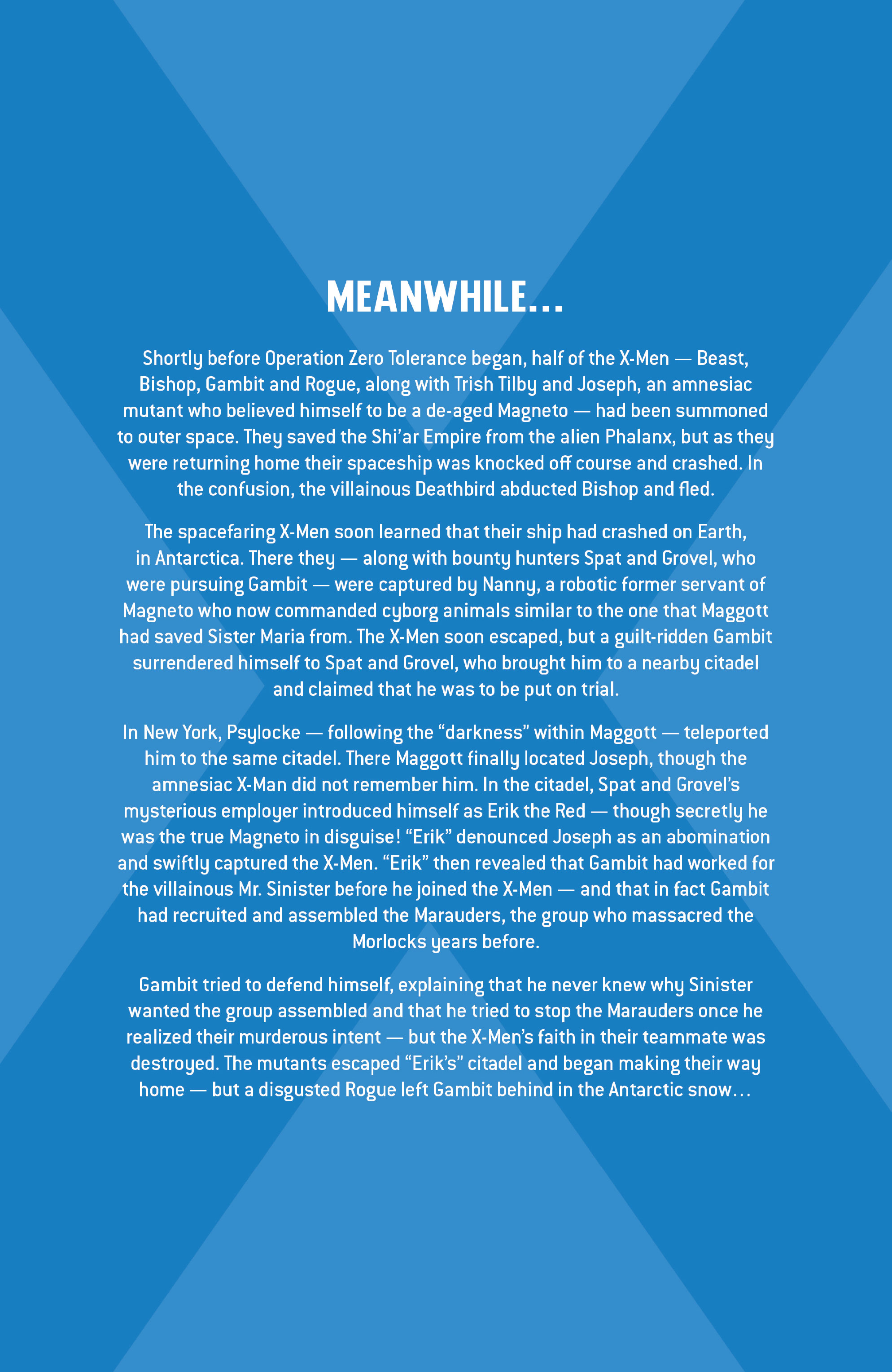 Read online X-Men Milestones: Operation Zero Tolerance comic -  Issue # TPB (Part 4) - 79
