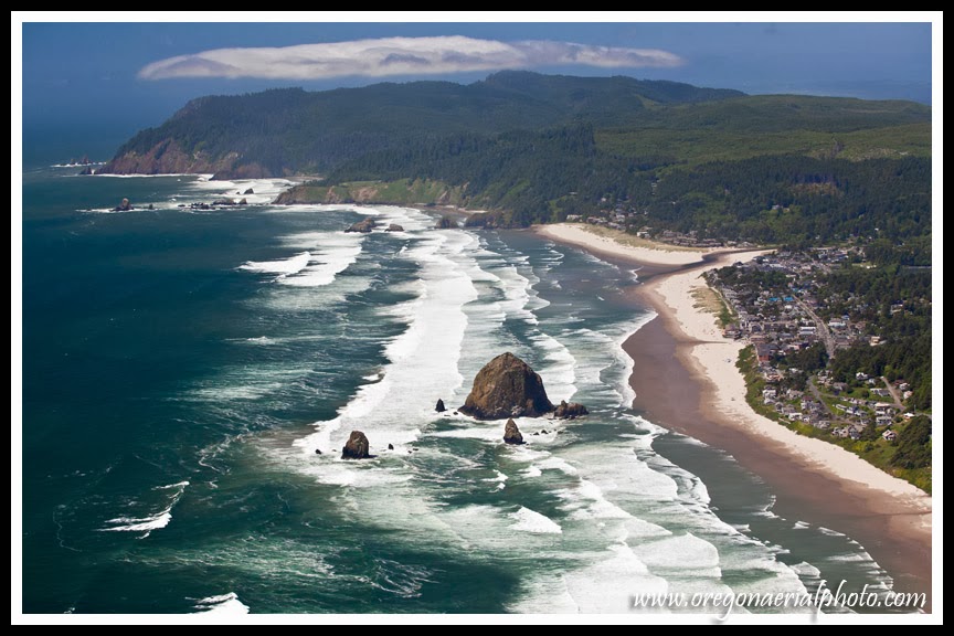 Oregon Aerial Photography: Cannon Beach