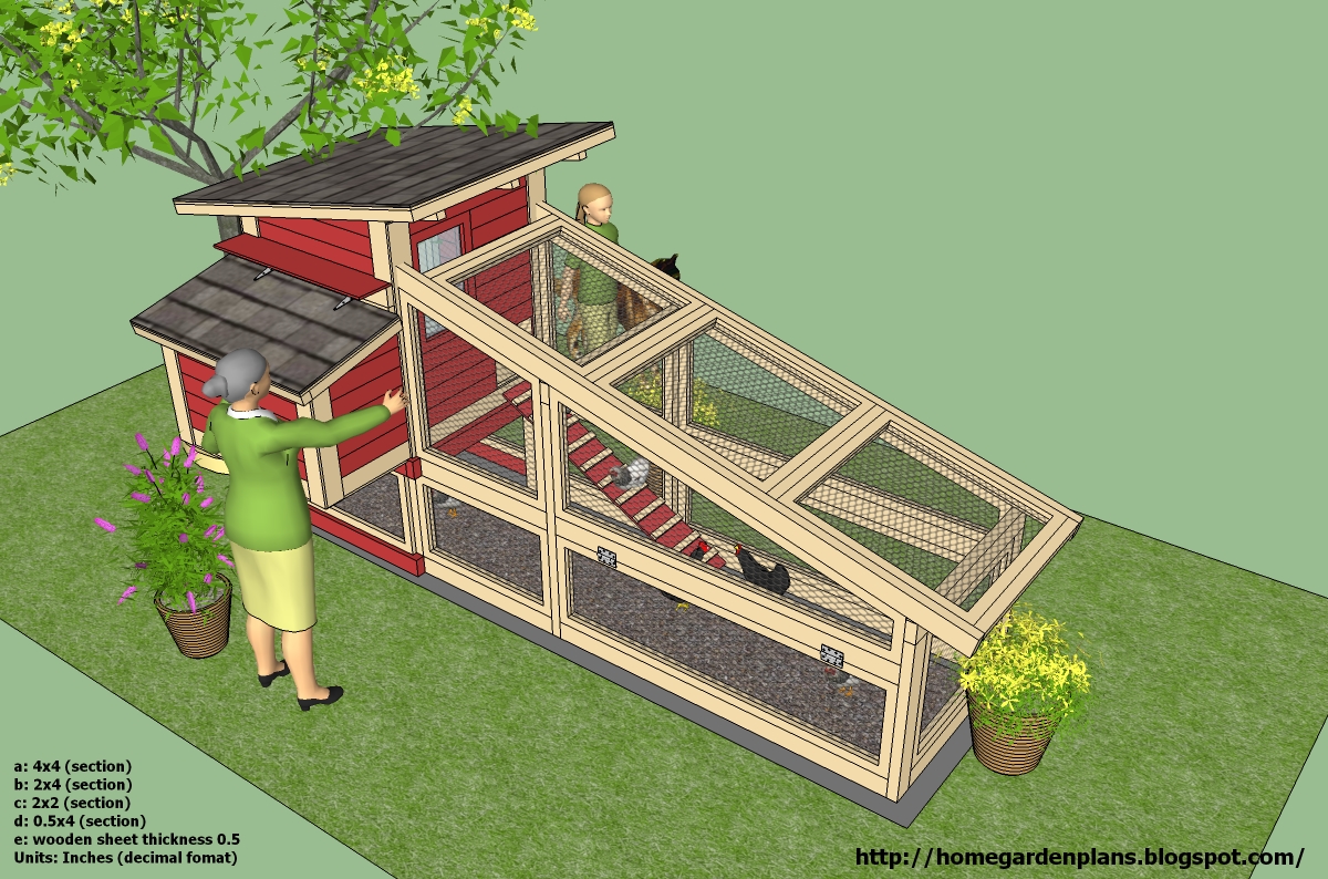 home garden plans: S100 - Chicken Coop Plans Construction - Chicken ...