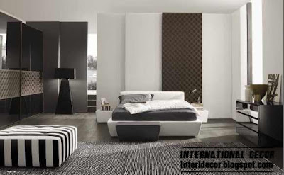black and white bedroom design with Turkish decorating ideas 2015