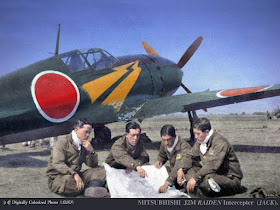 Mitsubishi J2M Raiden color photos of World War II worldwartwo.filminspector.com